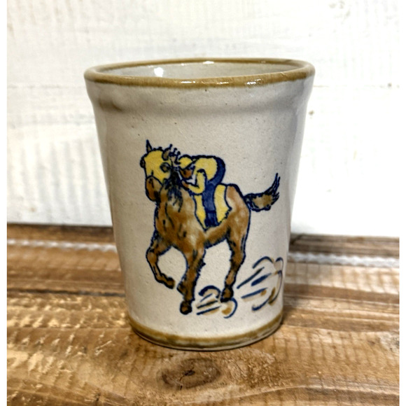Louisville Stoneware 1978 Kentucky Derby Tumbler 104th Running Year of the Horse - Picture 1 of 6